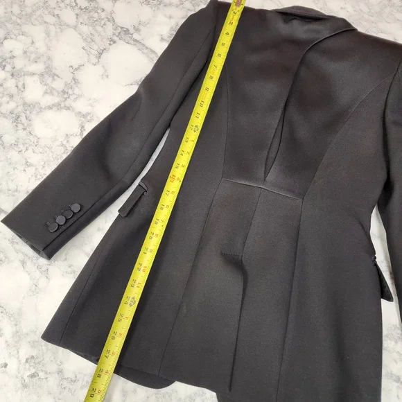 Alexander McQueen Single Breasted Blazer Silk Detailing